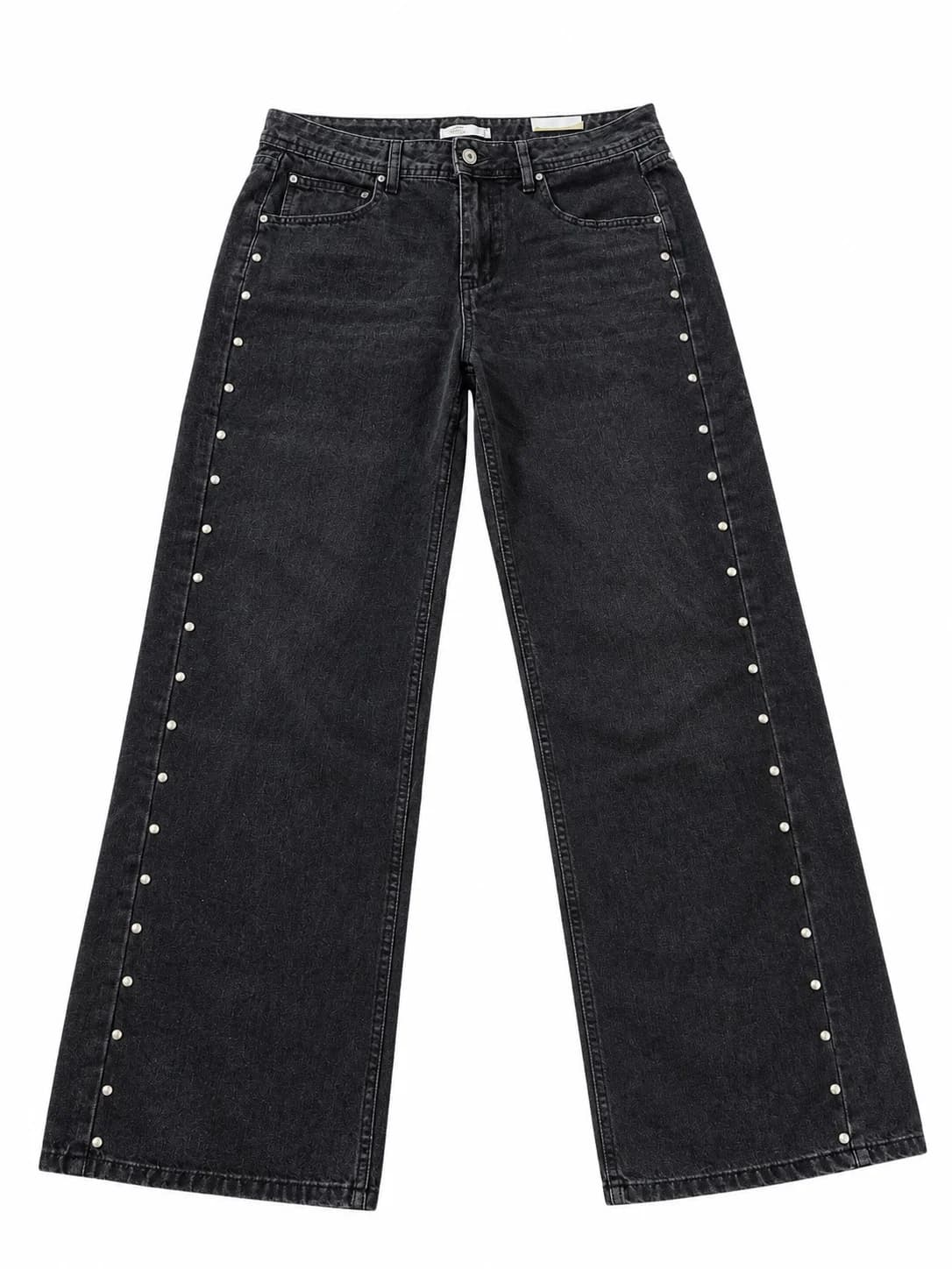 Usado por Camila Antonia , Jeans tiro bajo , talla 40