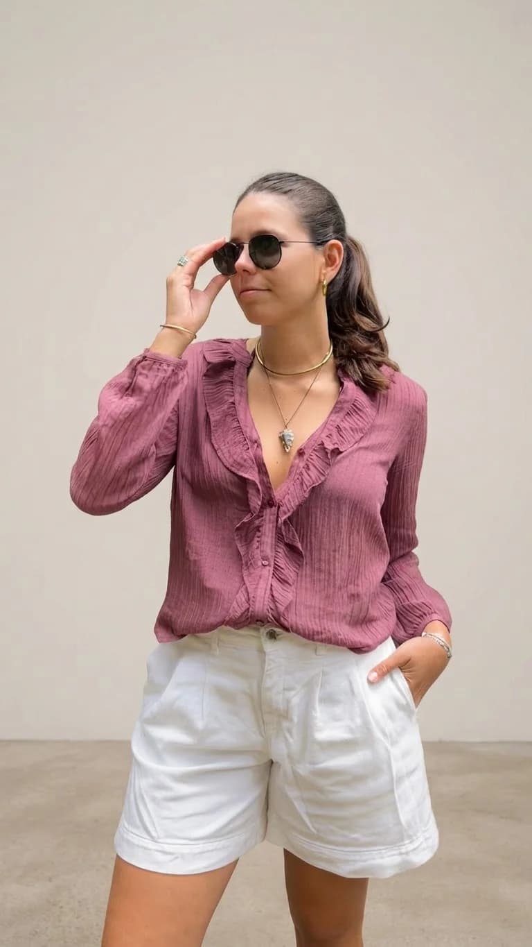 Usado por María Javiera González , Blusa , talla S