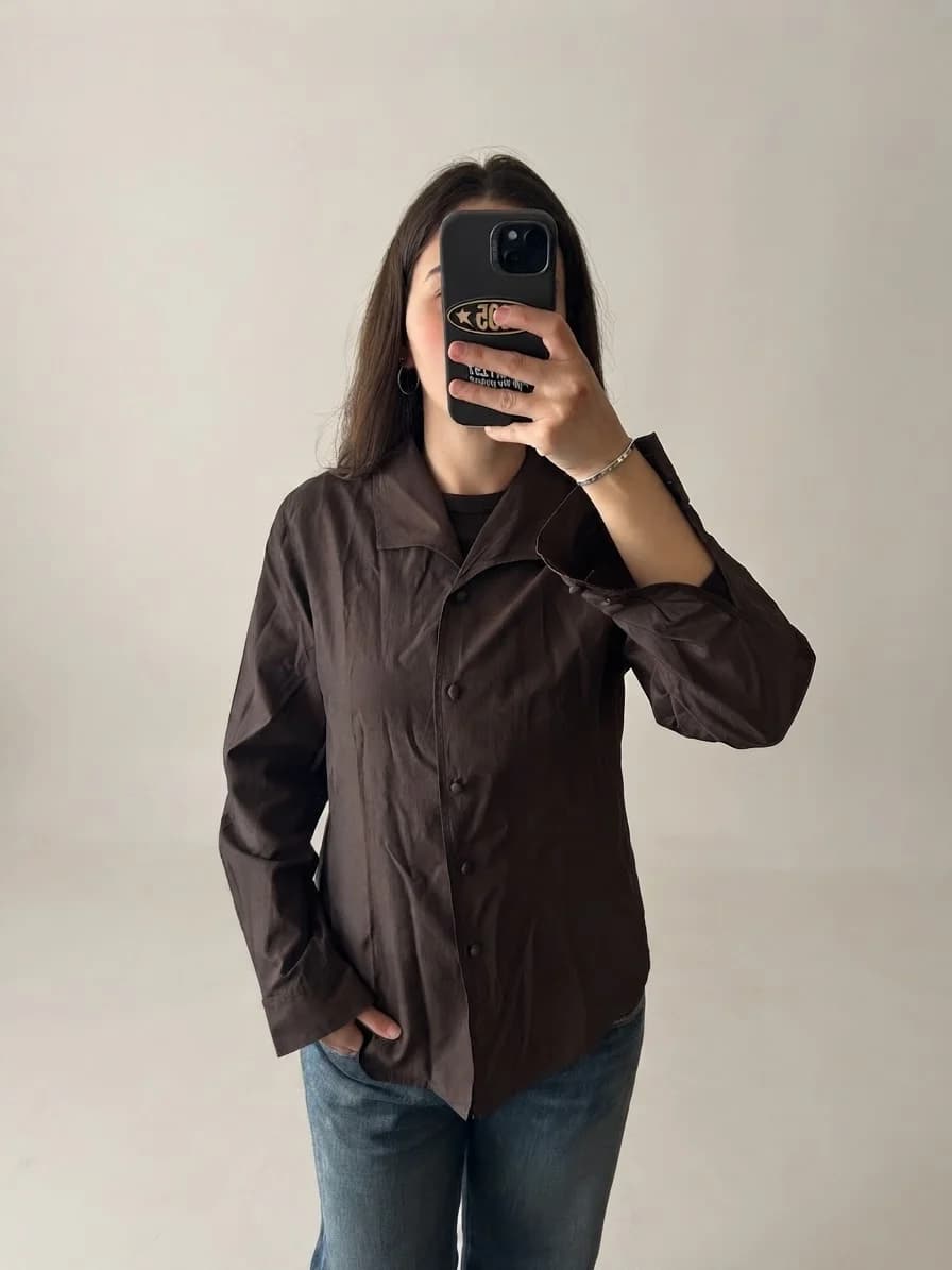 Blusa café — foto 1