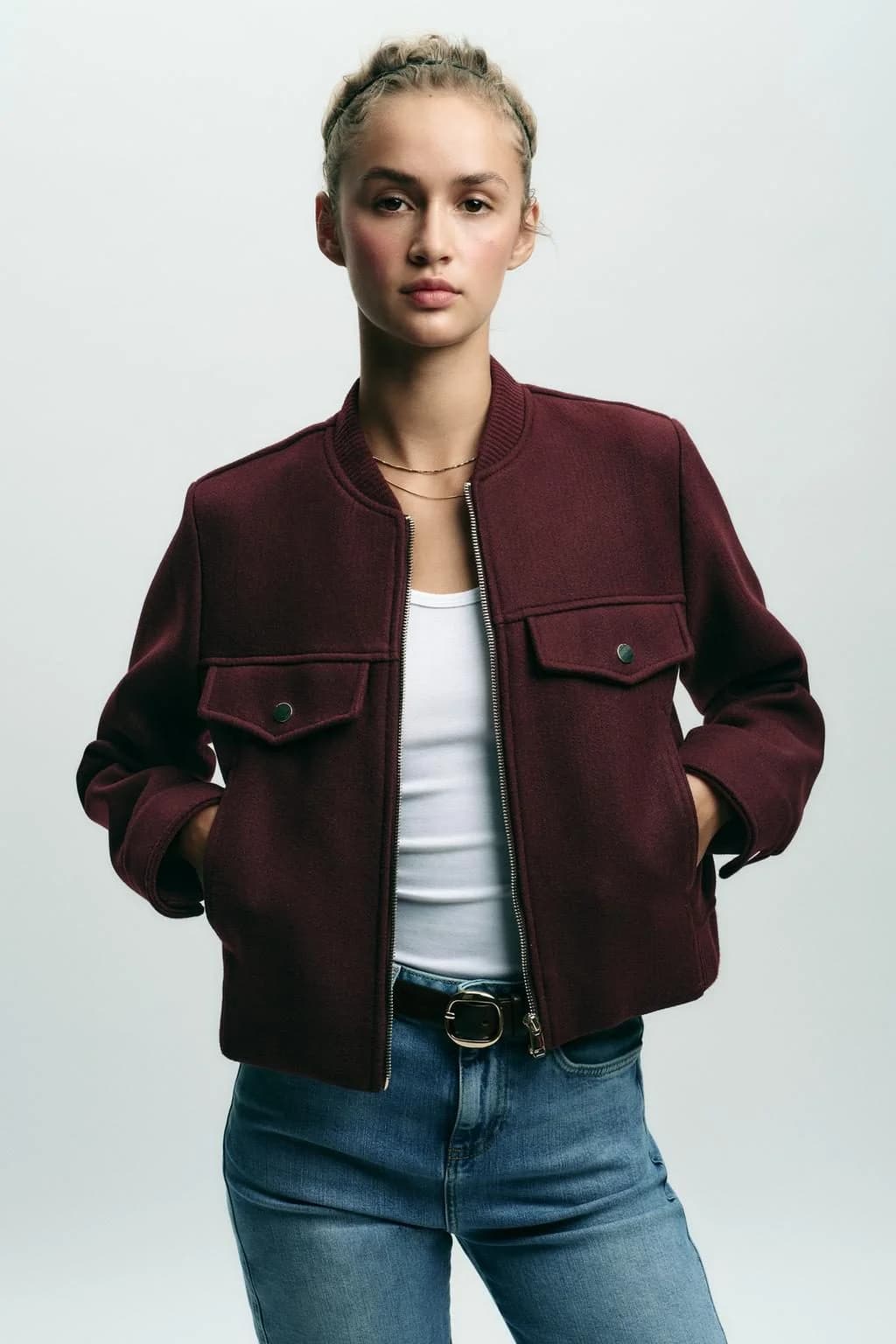 Usado por Micaela Piwonka, Chaqueta Zara, talla S