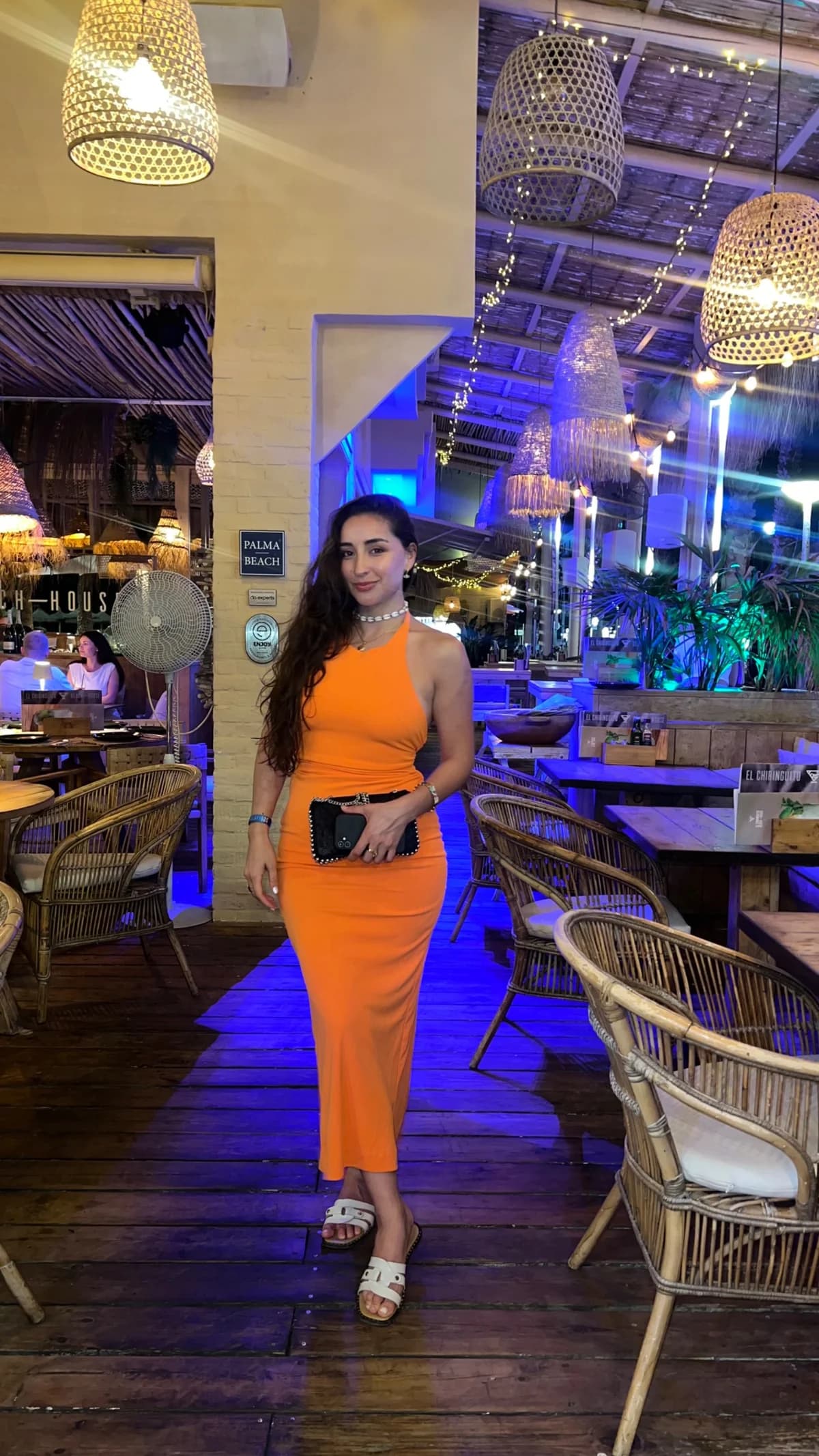 Vestido naranjo Zara — foto 1