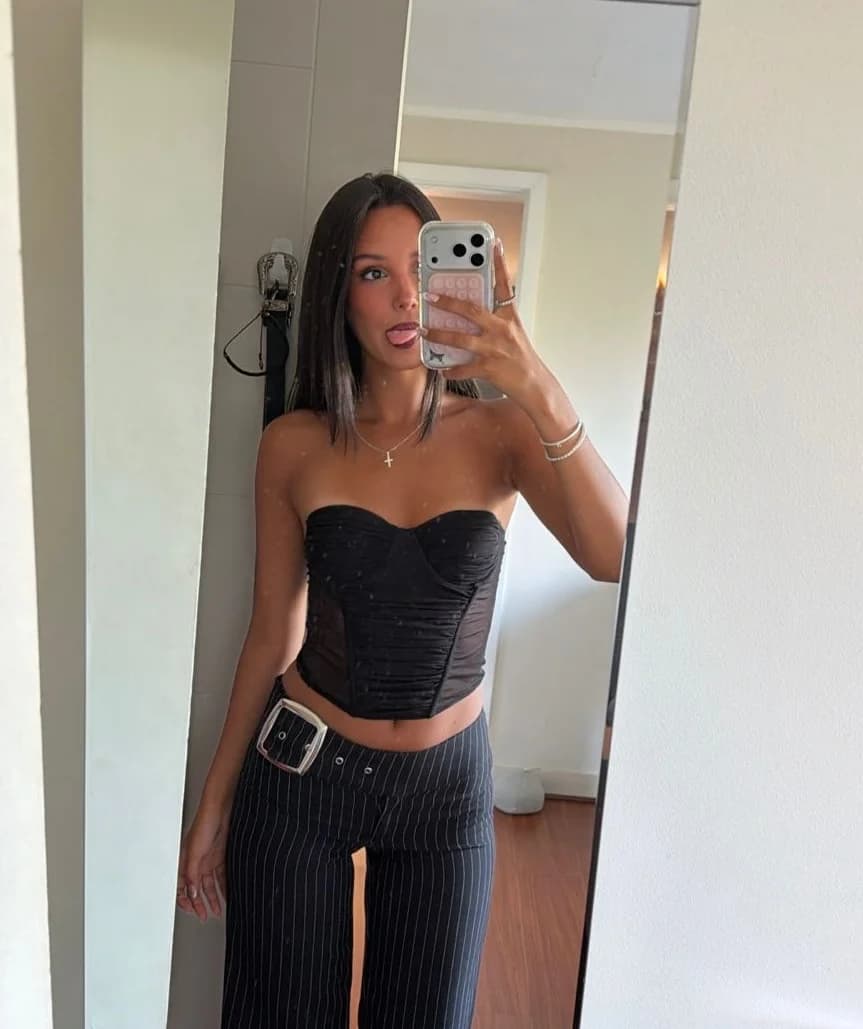 Corset transparencias negro
