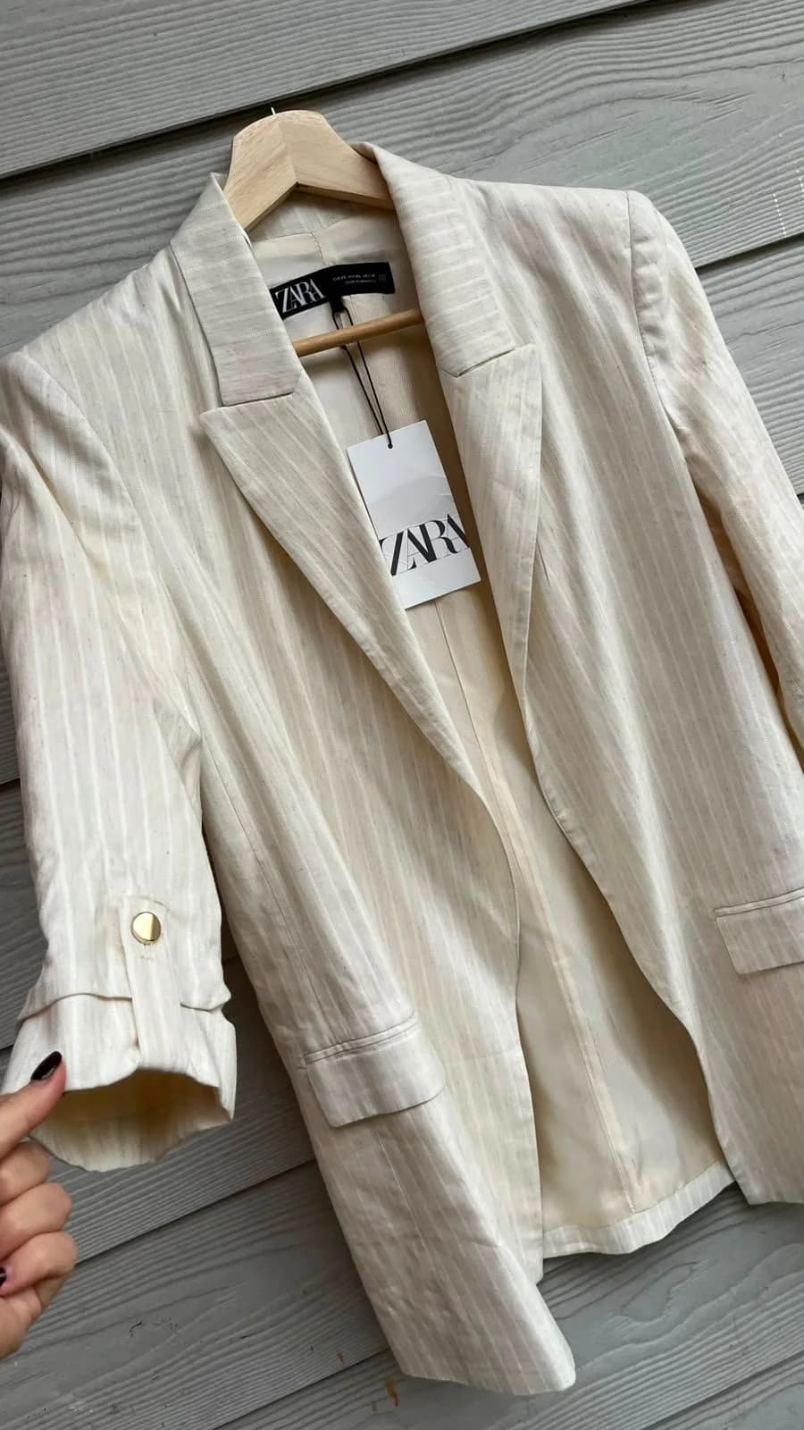 Usado por Rosario Jorquera, Blazer Zara, talla XS