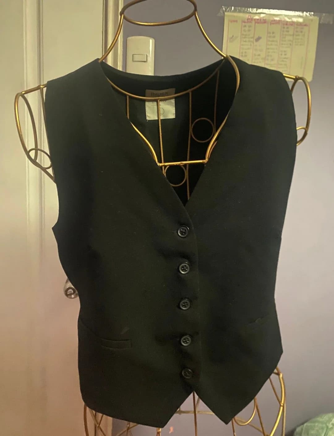 Usado por Alaya Suarez, Vest negro , talla M-L