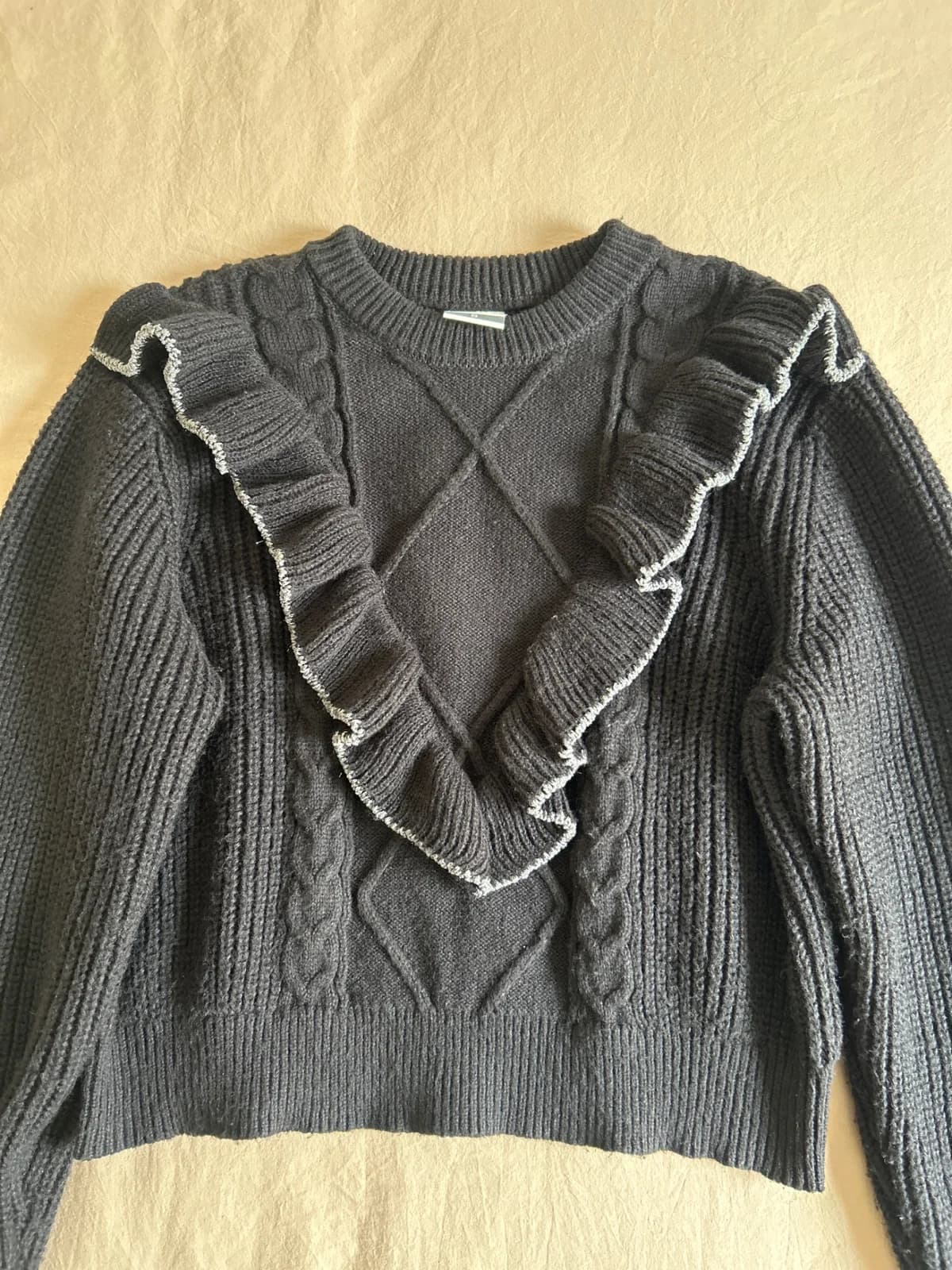 Usado por elisa foster, Chaleco negro , talla S