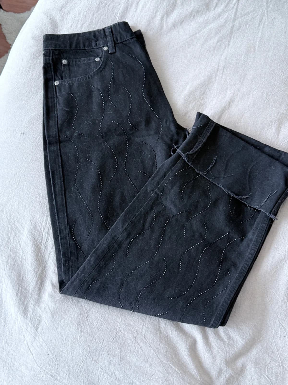 Usado por Tatiana Tscherebilo, Pantalon brillos , talla 40