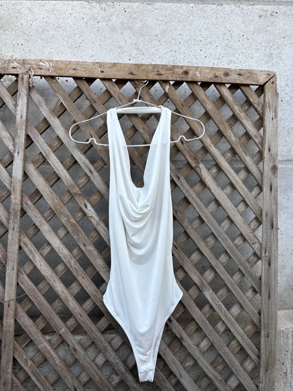Usado por Maria - Pía Lermanda, Body drapeado, talla S