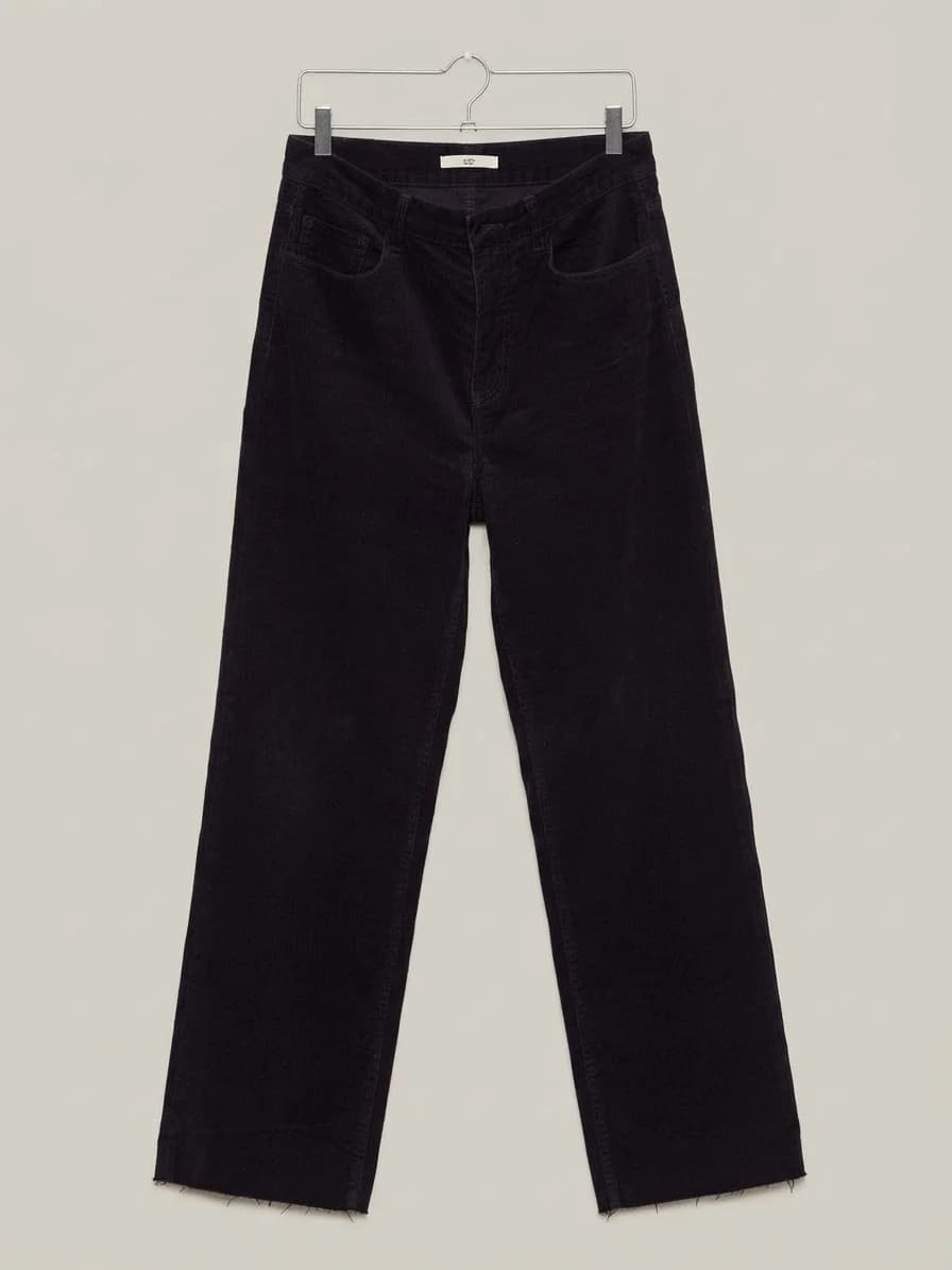 Pantalón de cotelé azul marino — foto 1