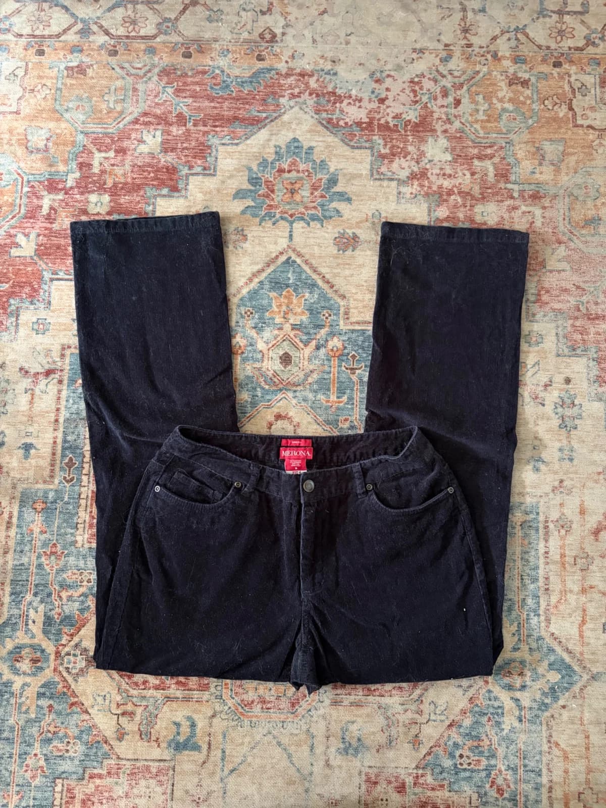 Pantalon cotele negro — foto 1