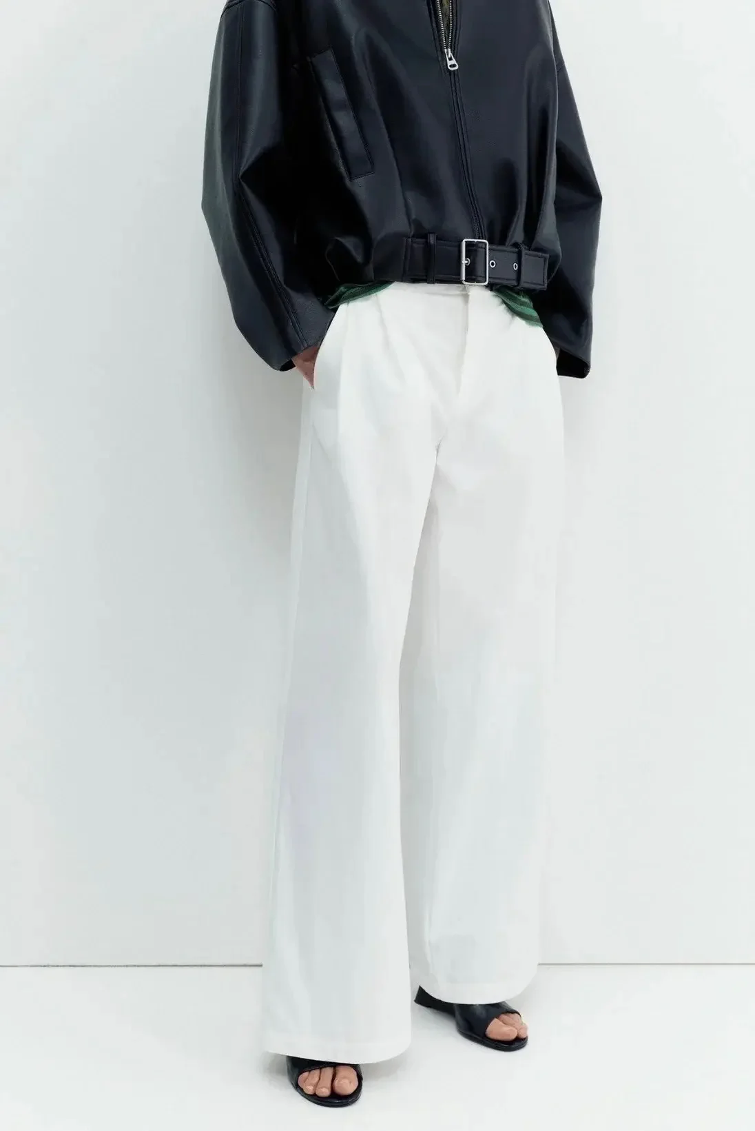 Pantalón blanco doble pinza nuevo con etiqueta — foto 1