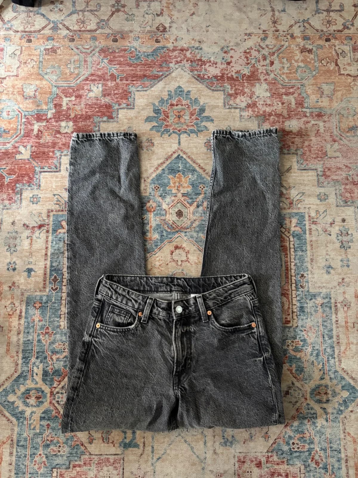 Usado por amparo missiego, Jeans h&m rectos, talla 34/36