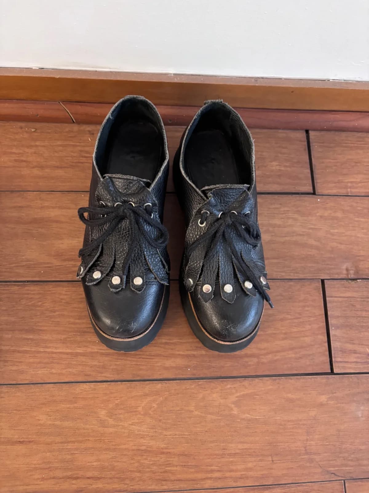 Usado por Rosario G , Zapatos plataforma negros , talla 38