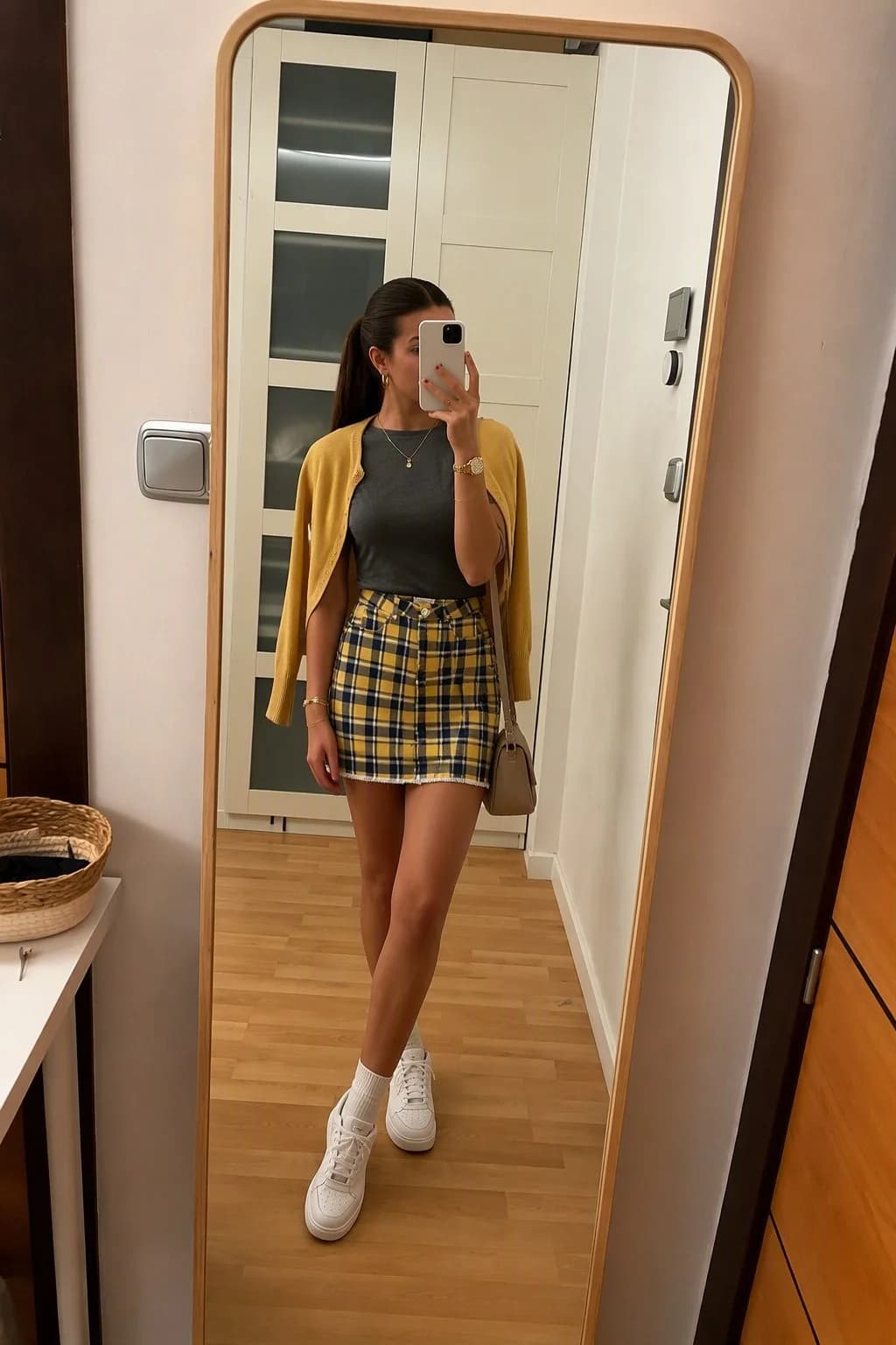 Usado por Valentina Toledo, Falda Escocesa, talla S