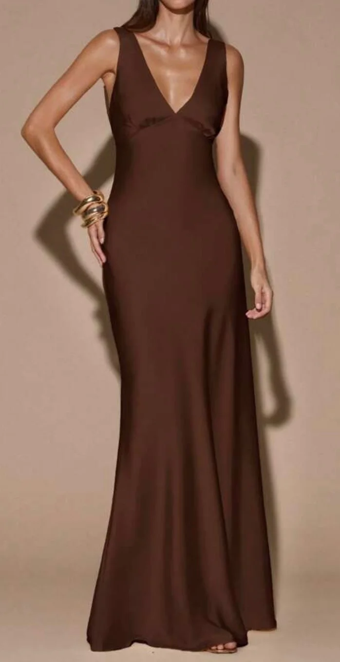 Vestido fiesta satin cafe — foto 1