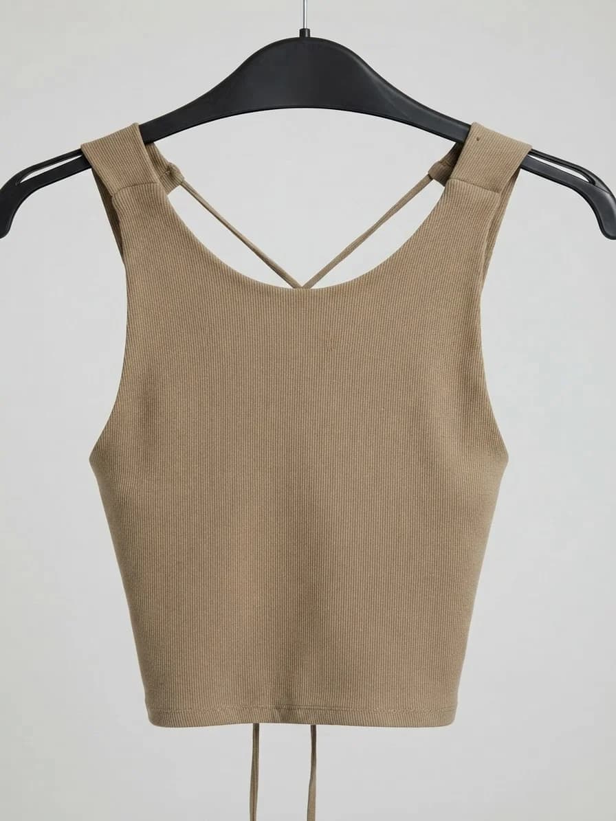 Top Zara verde militar