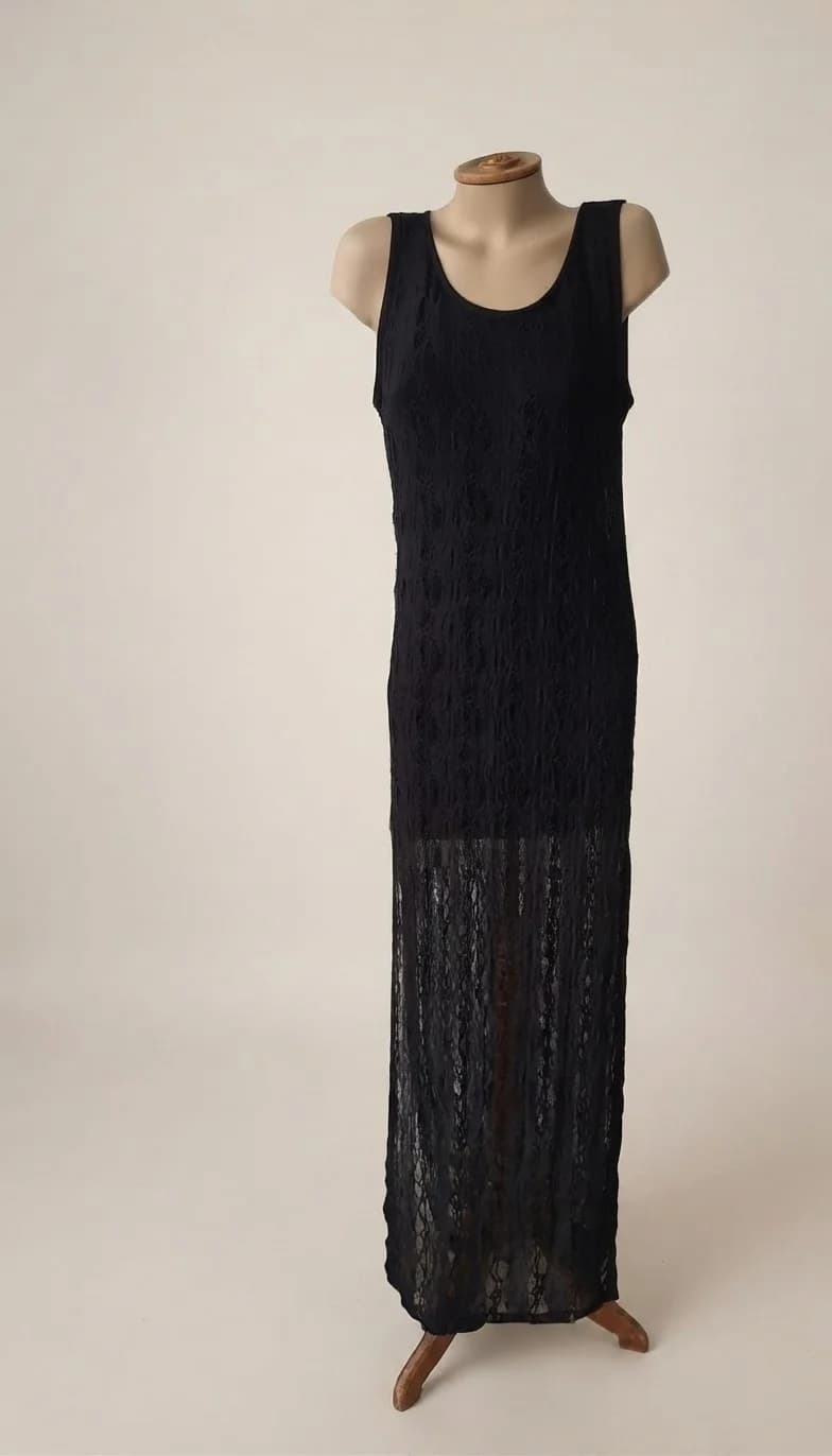 Vestido largo encaje elasticado talla M nuevo — foto 1