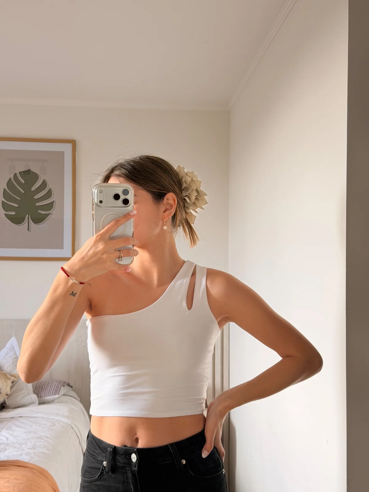 Usado por Paula Aguirre, Top elasticado, talla S