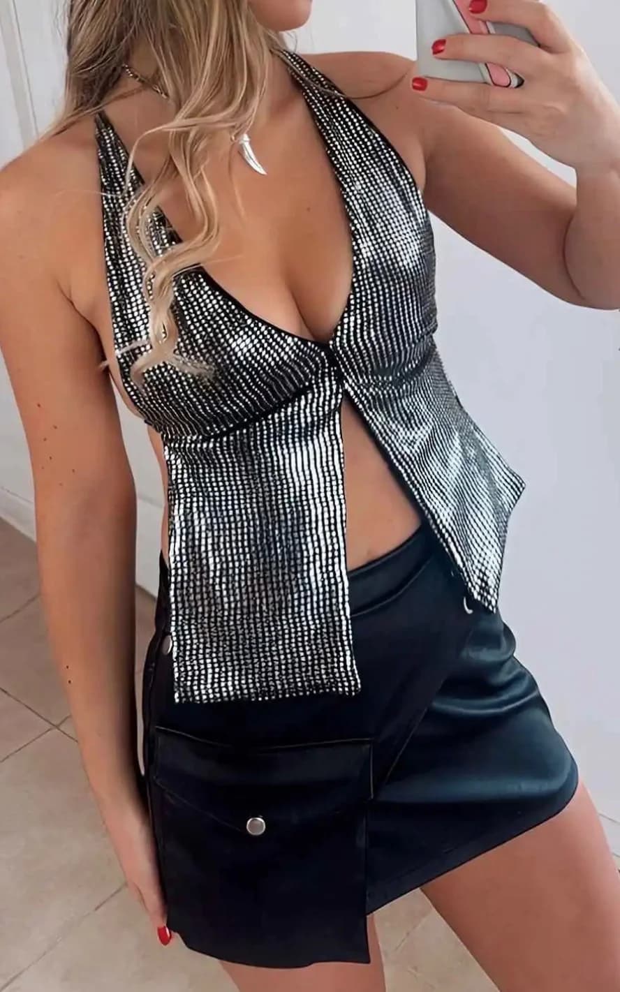 Top plateado — foto 1