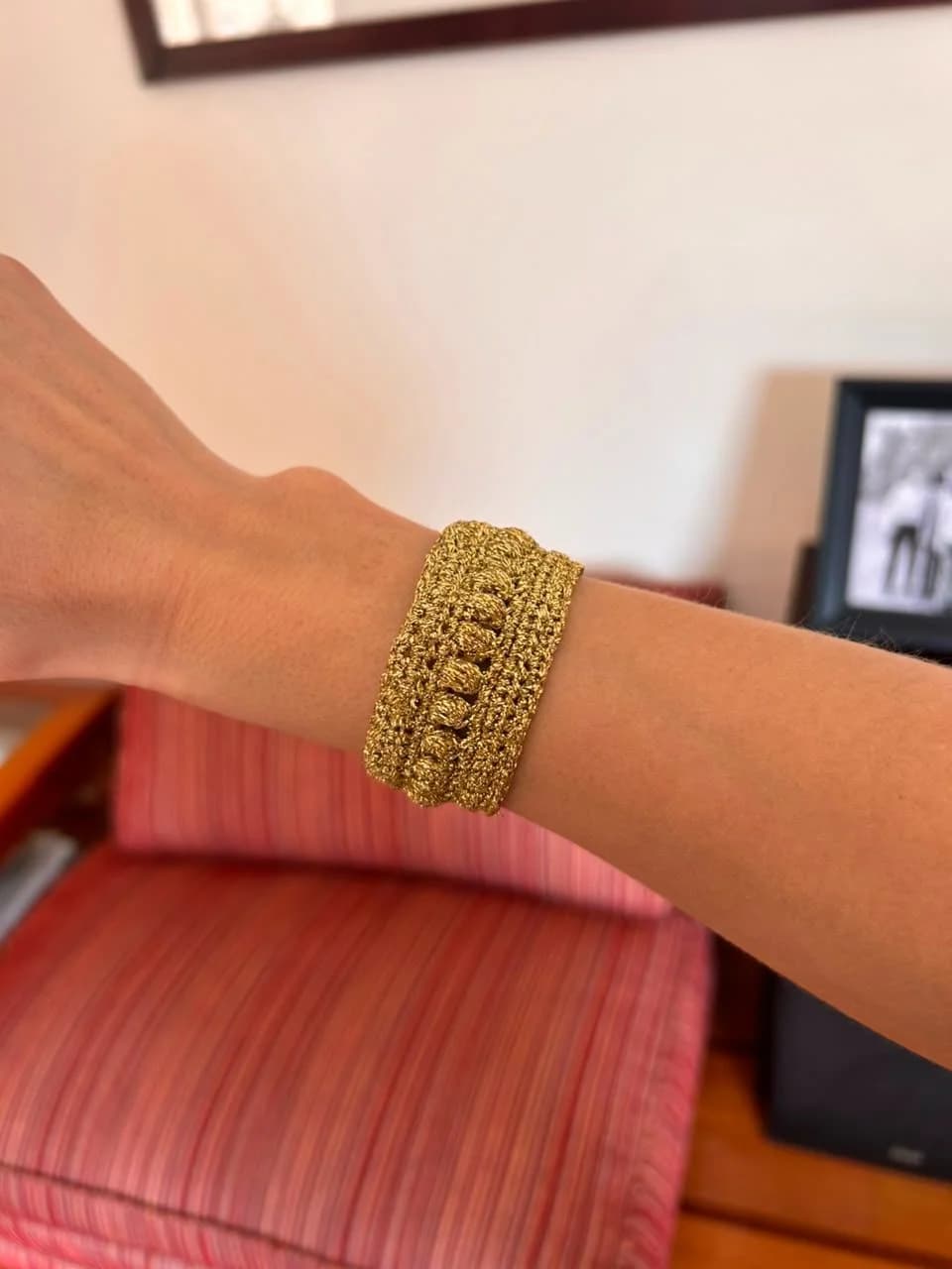 Pulsera greco dorada — foto 1