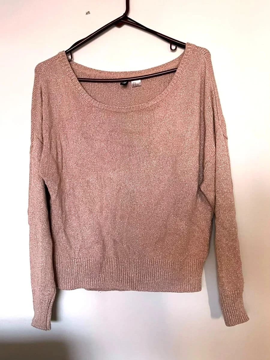 Usado por Maite Correa, Sweater brillante H&M, talla S