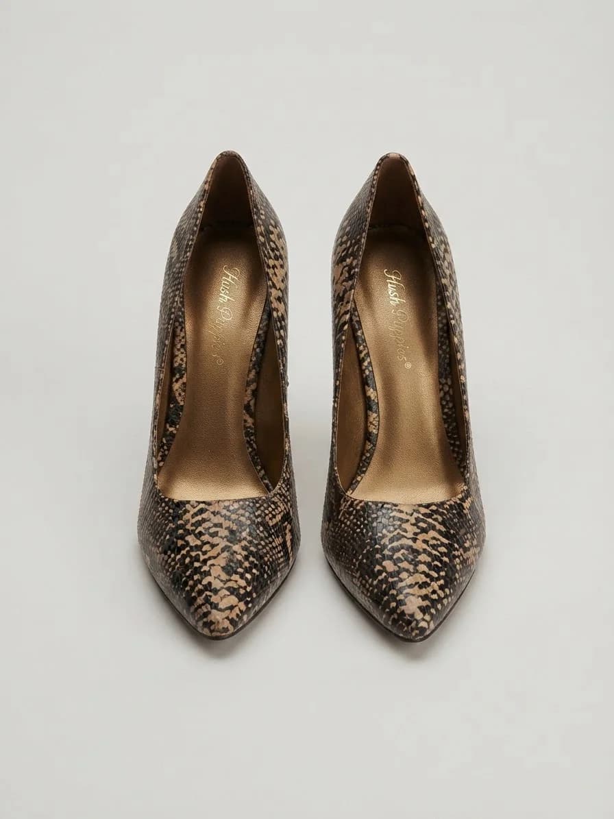 Usado por Catalina Eugenia Lozano Asfura, Tacos Animal Print Hush Pappies, talla 38