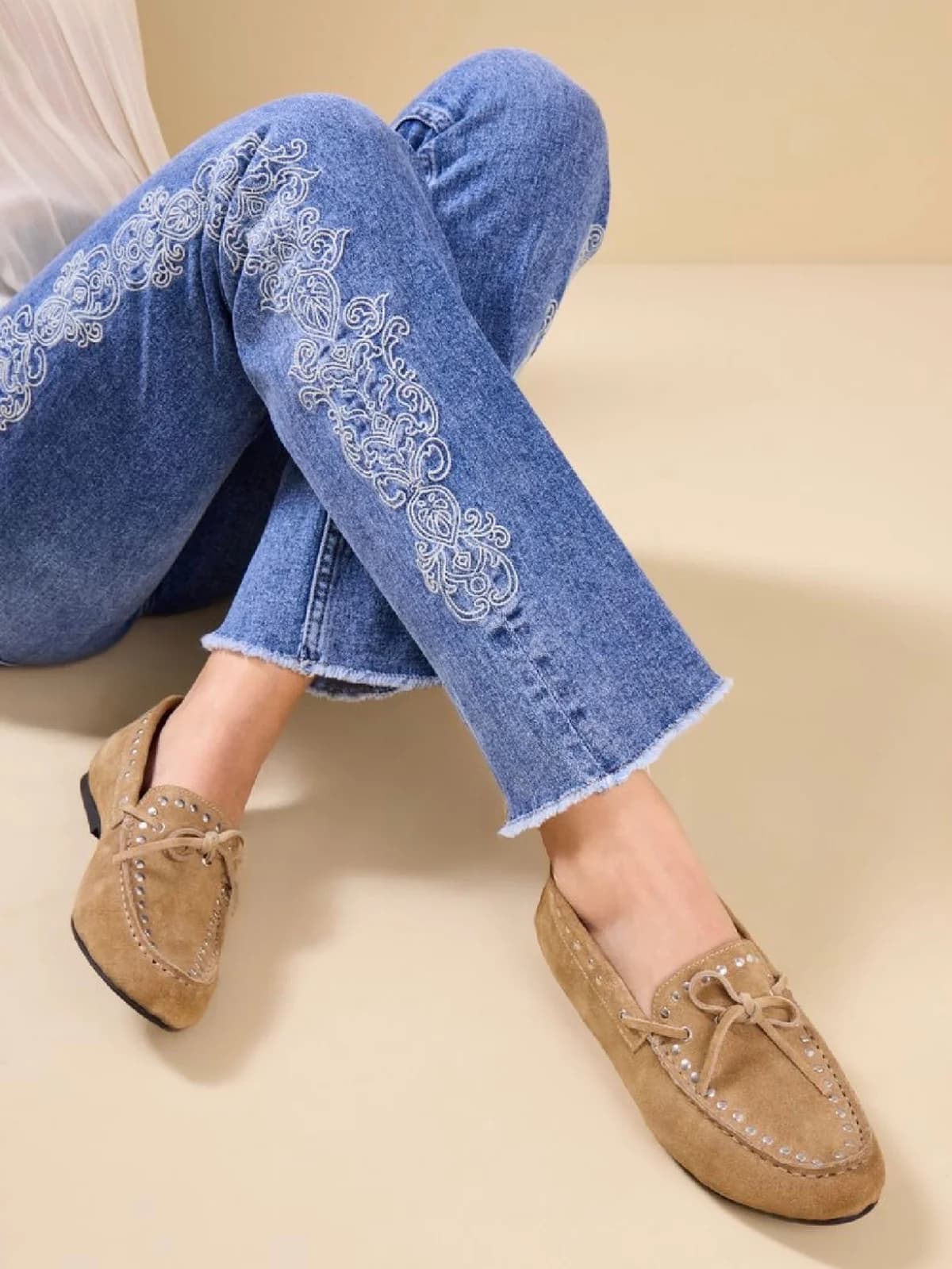 Mocasín umbrale de cuero — foto 1