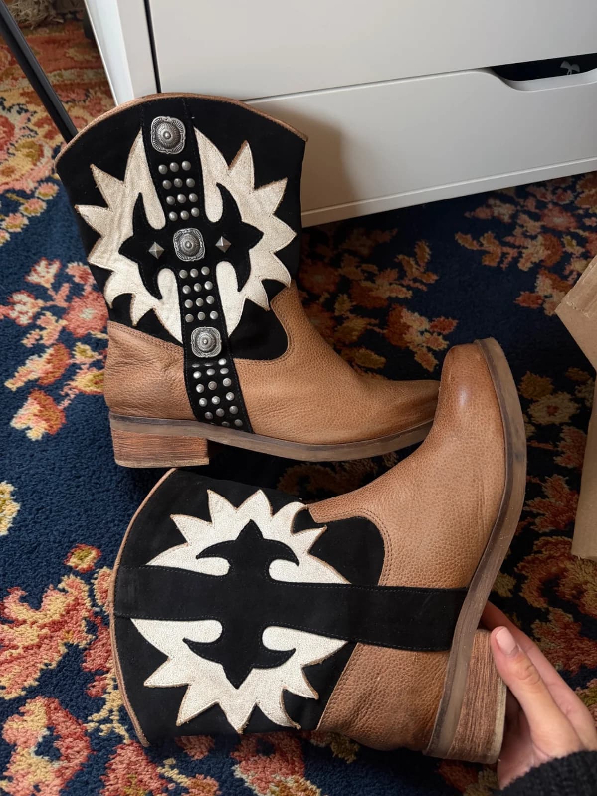 Botas texanas de cuero