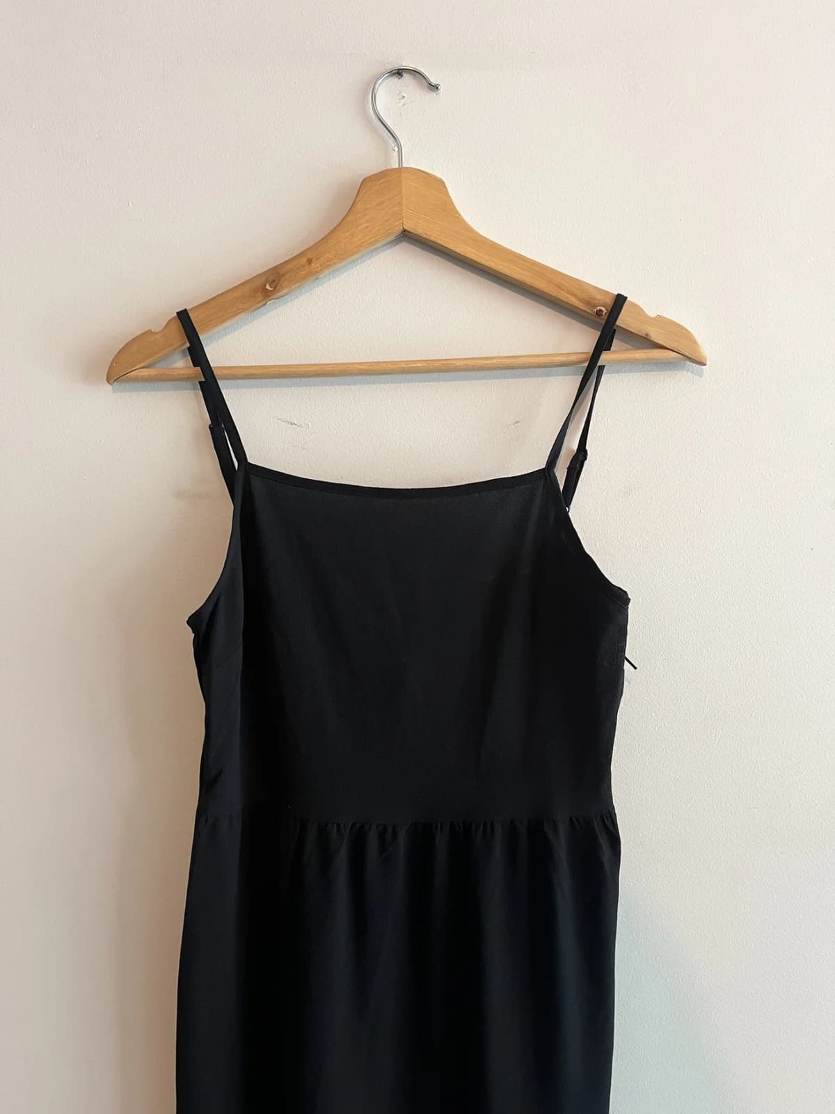 Vestido largo negro H&M