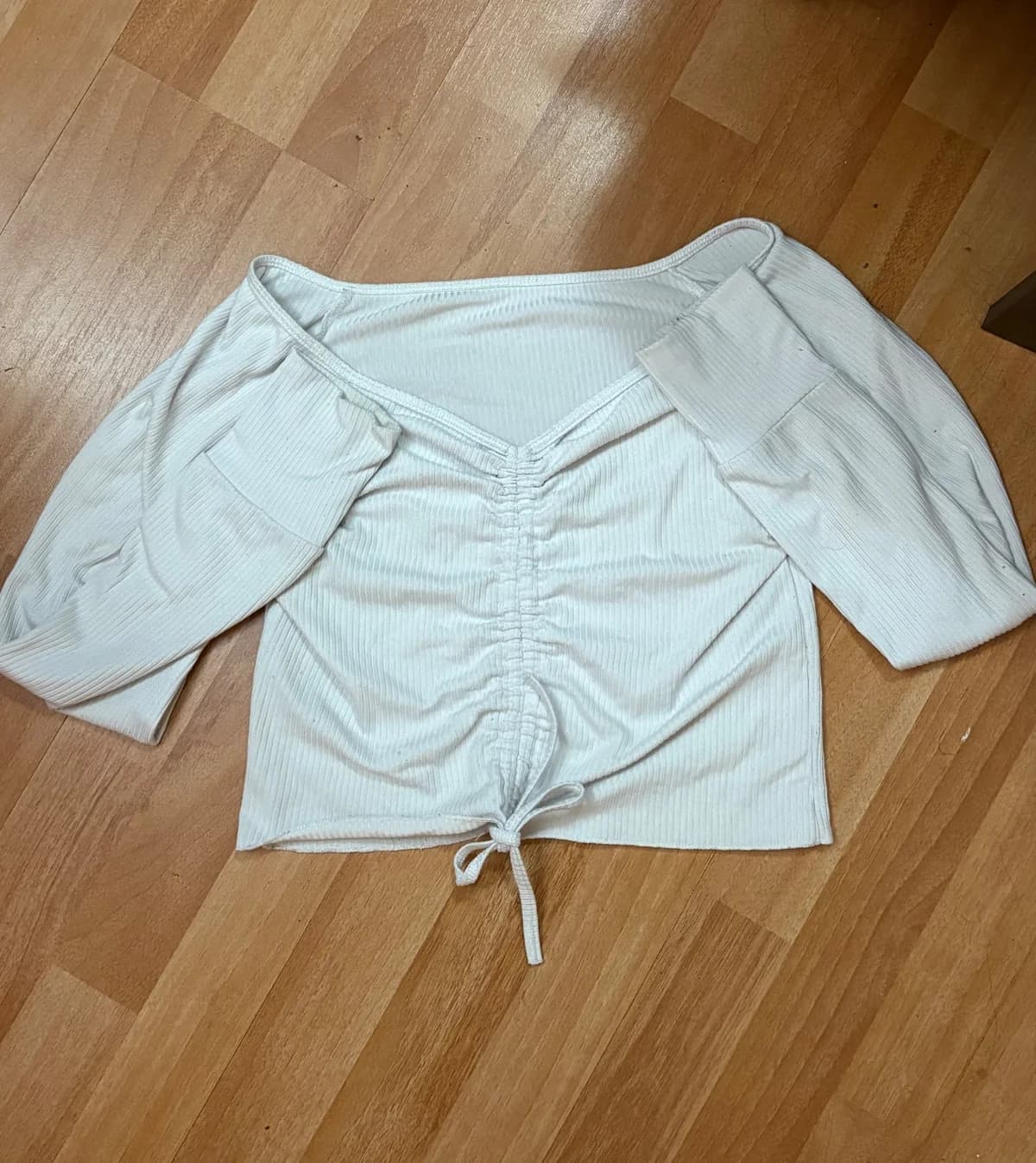 Polera manga larga crop — foto 1