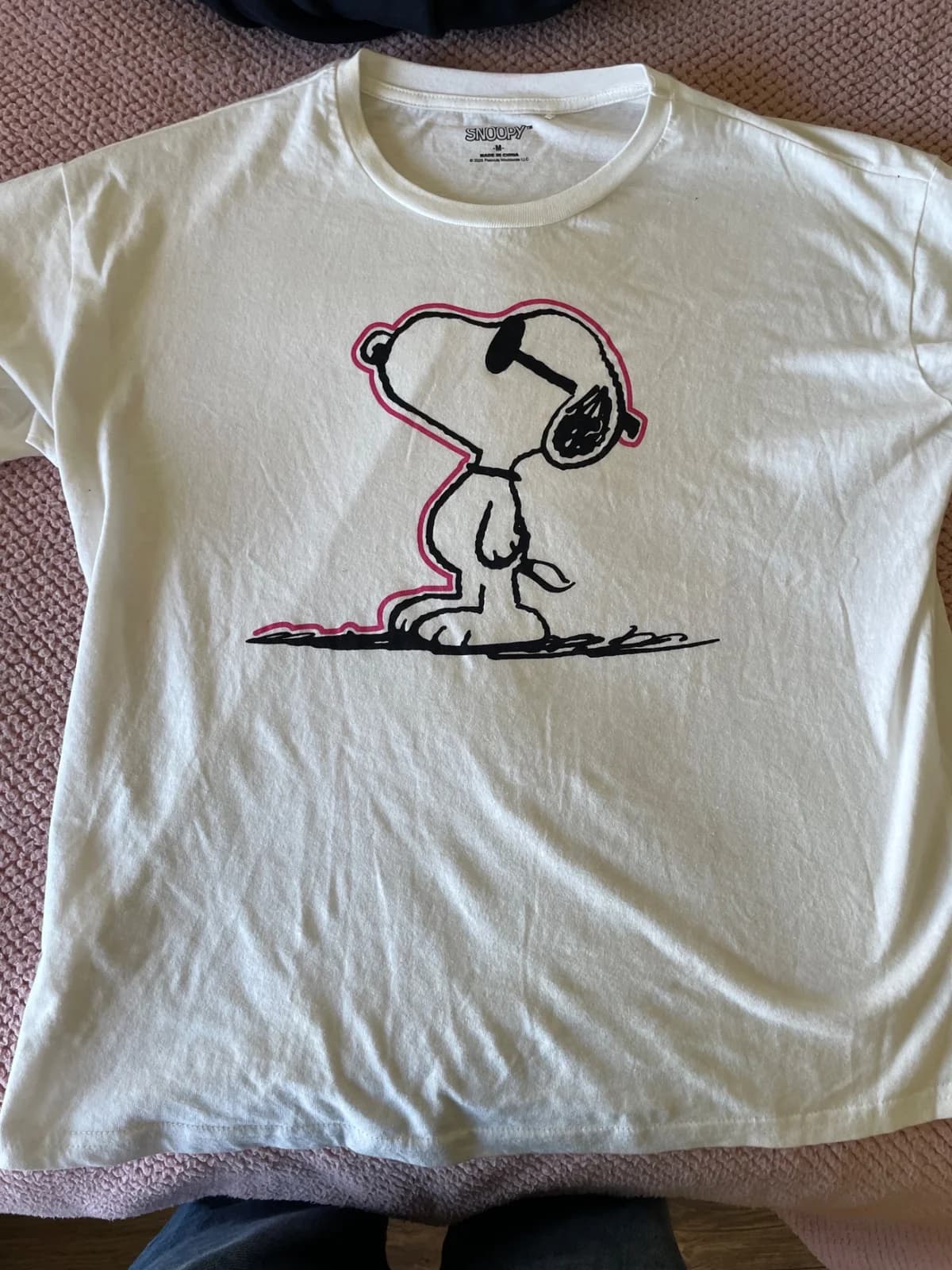 Usado por Maite González, Polera snopy, talla M