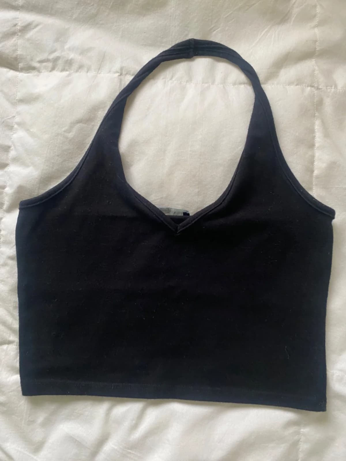 Usado por María José Naranjo, Top negro Brandy Melville, talla XS - S