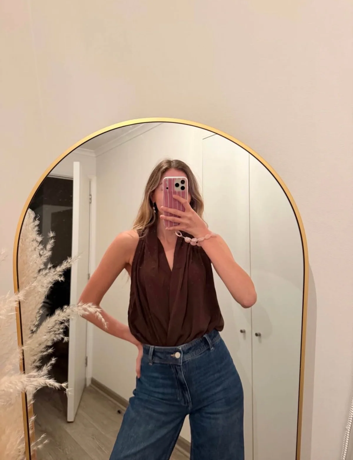 Blusa café — foto 1