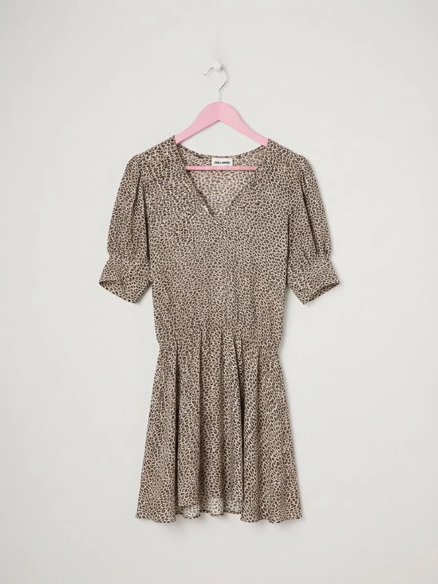 Usado por Aurora Bittelman, Vestido Animal Print , talla S/M