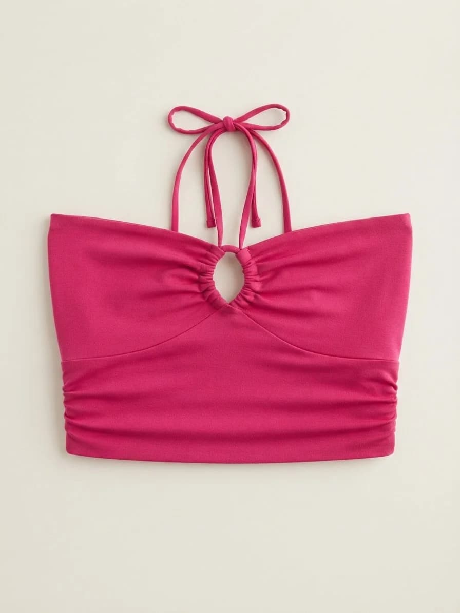 Usado por ignacia ochoa, Top rosa, talla S-M