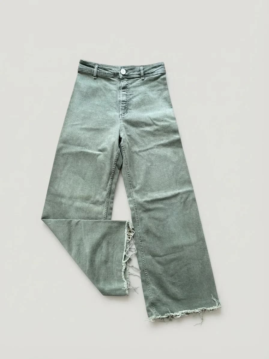 Jeans verde olivo — foto 1