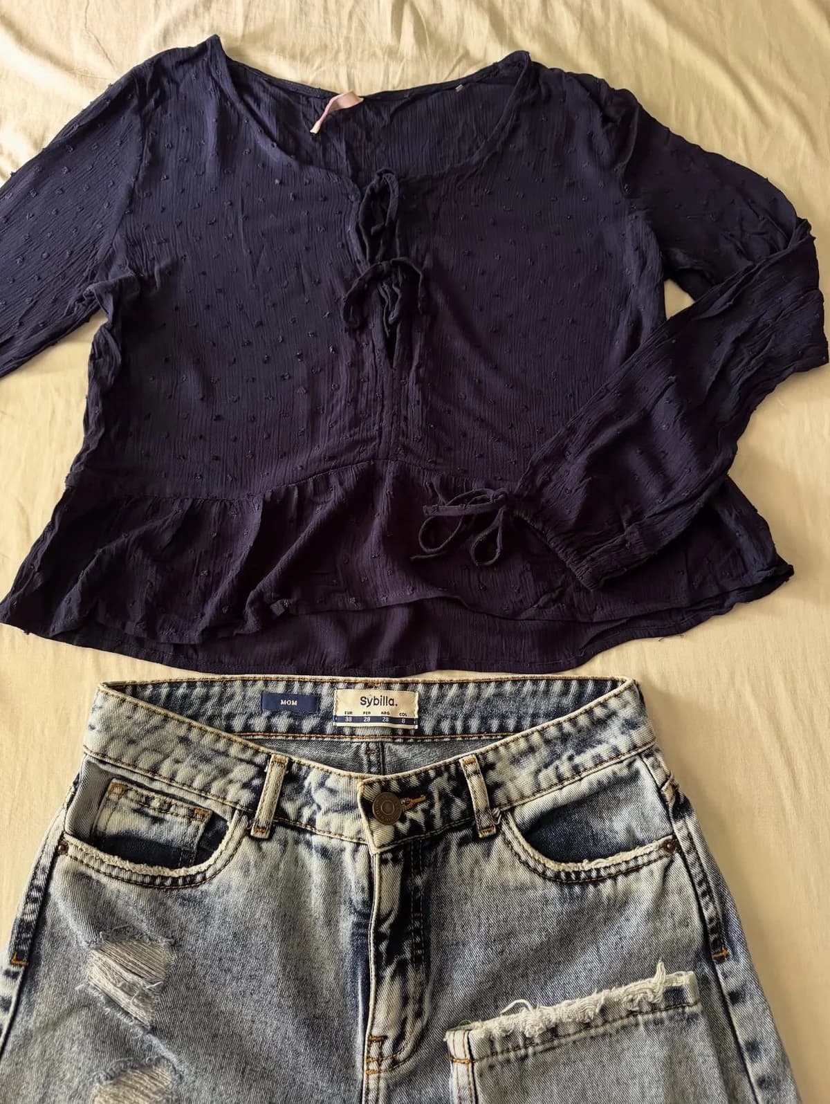 Usado por Ropero coniv, Pantalón Mom , talla 38