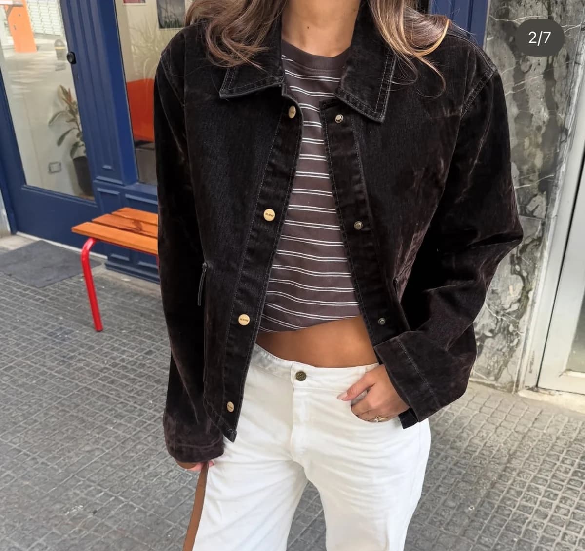 Chaqueta Alaniz efecto terciopelo — foto 1