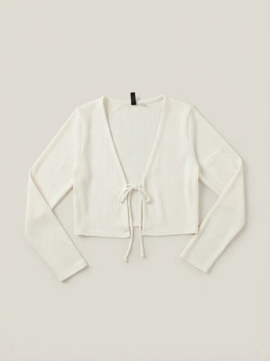 Usado por María Jesús Medina Peters, Polera amarrada blanca , talla S
