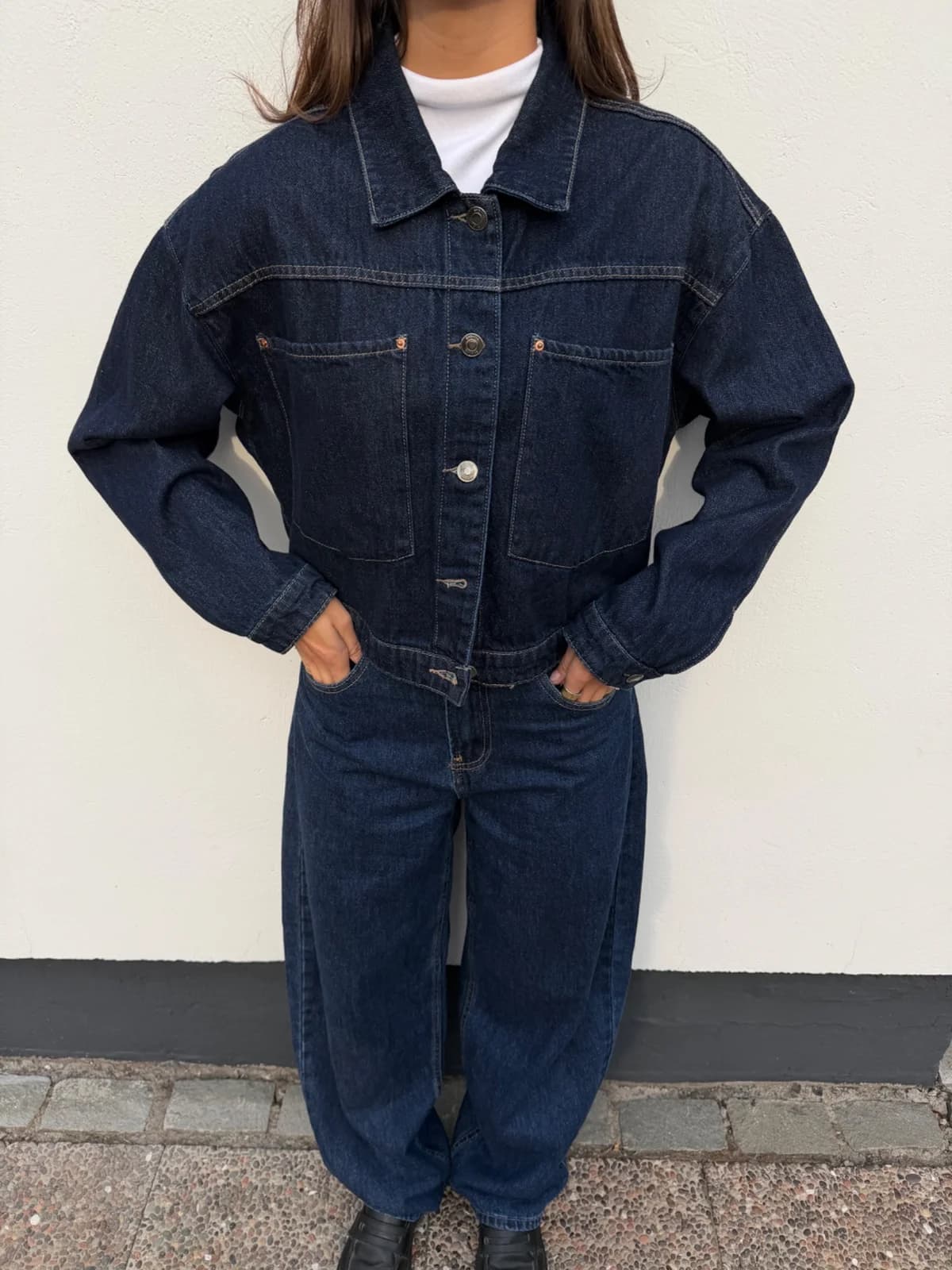 Conjunto denim azul oscuro