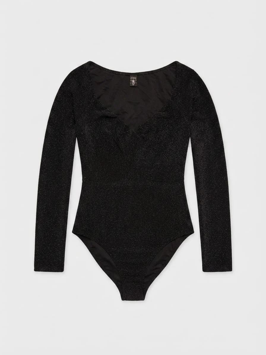 Body negro con brillos — foto 1