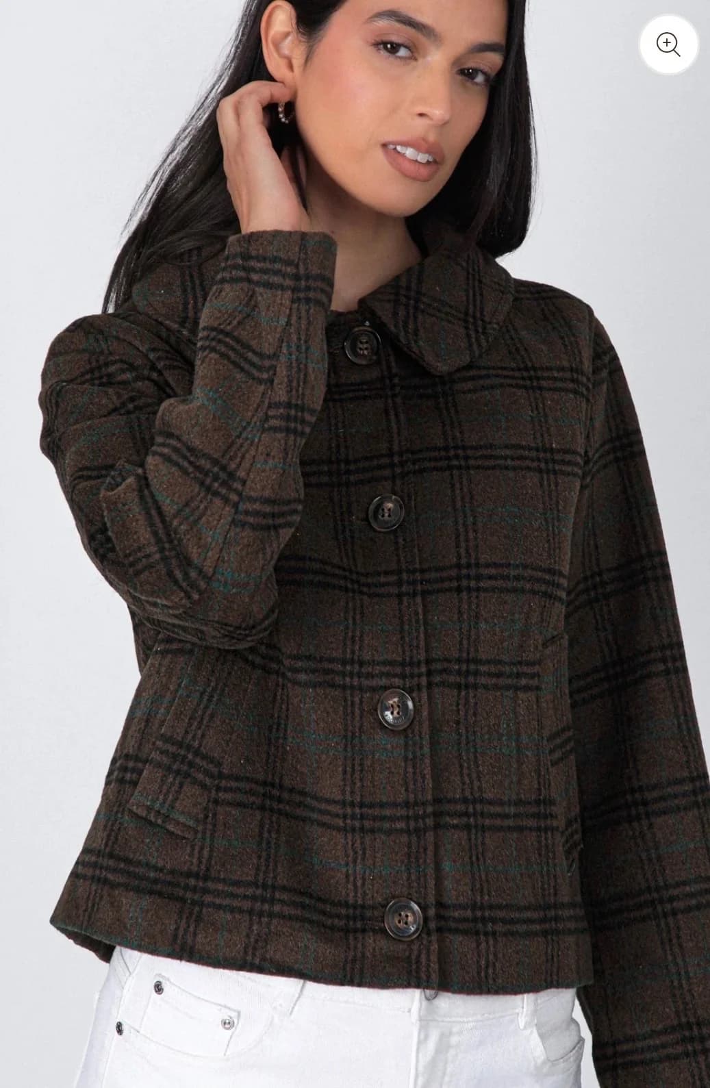 Usado por Trini Nicoletti, Chaqueta Cuadros, talla M