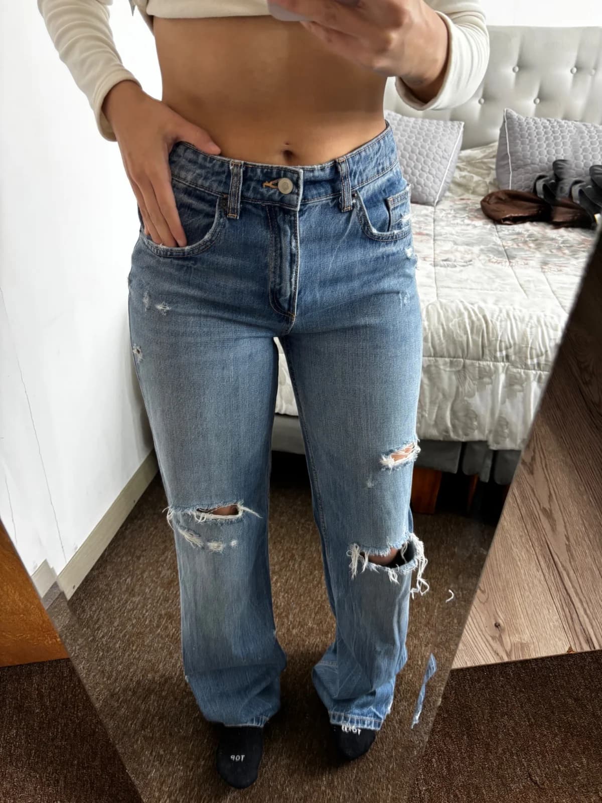 Usado por Vicky Duran, Jeans Zara , talla 36