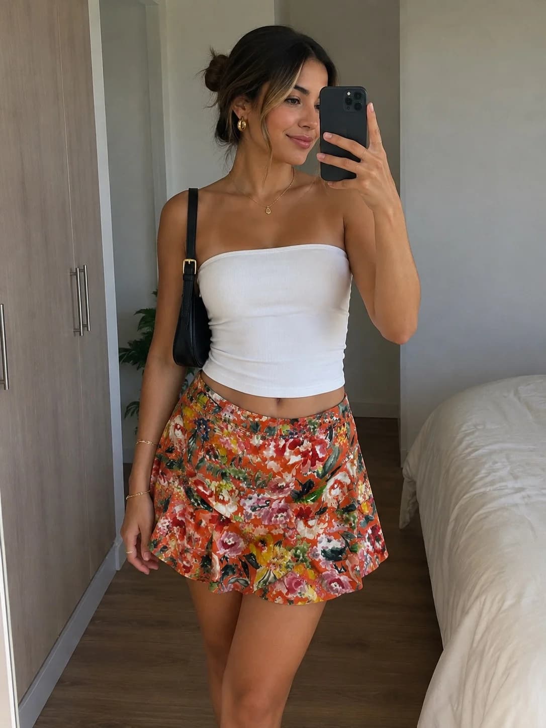 Falda short floral Zara 🌸 — foto 1