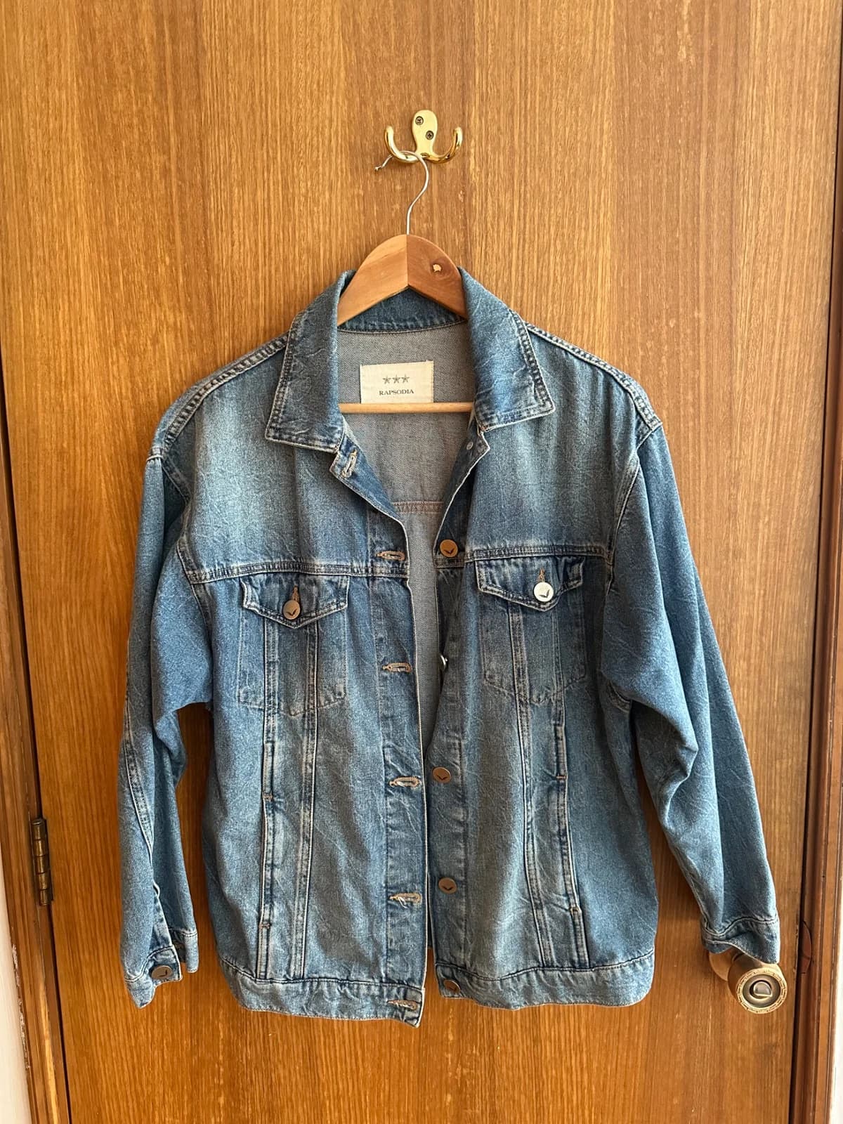 Usado por Geraldine torres pacheco, Chaqueta de mezclilla, talla M