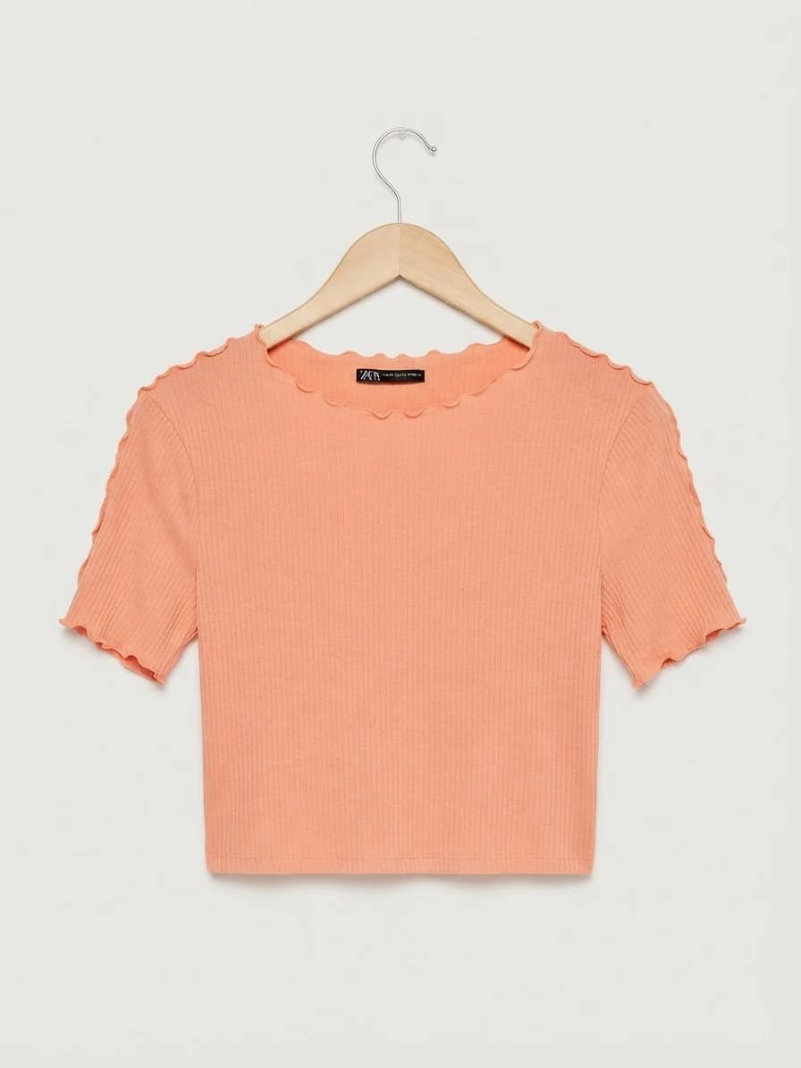 Usado por Closet de Pintando un Rato, Polera naranja Zara, talla M