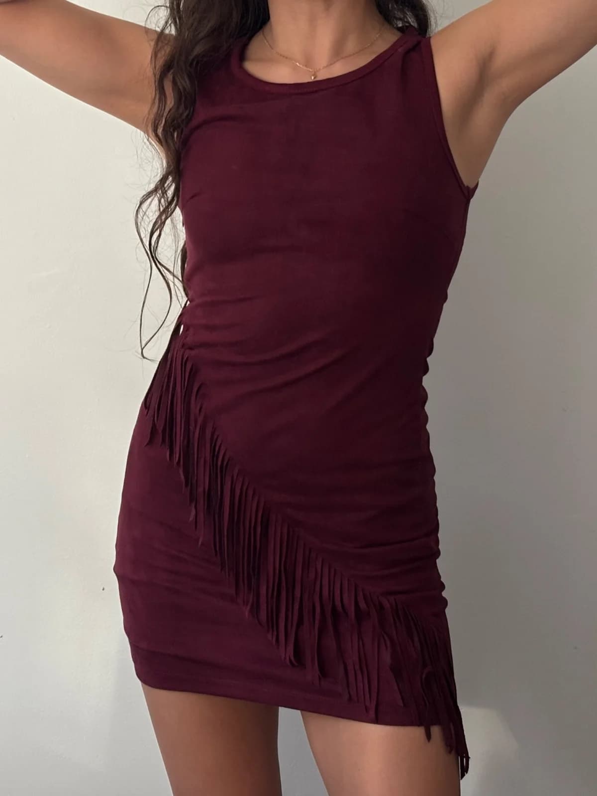 Vestido Burdeo