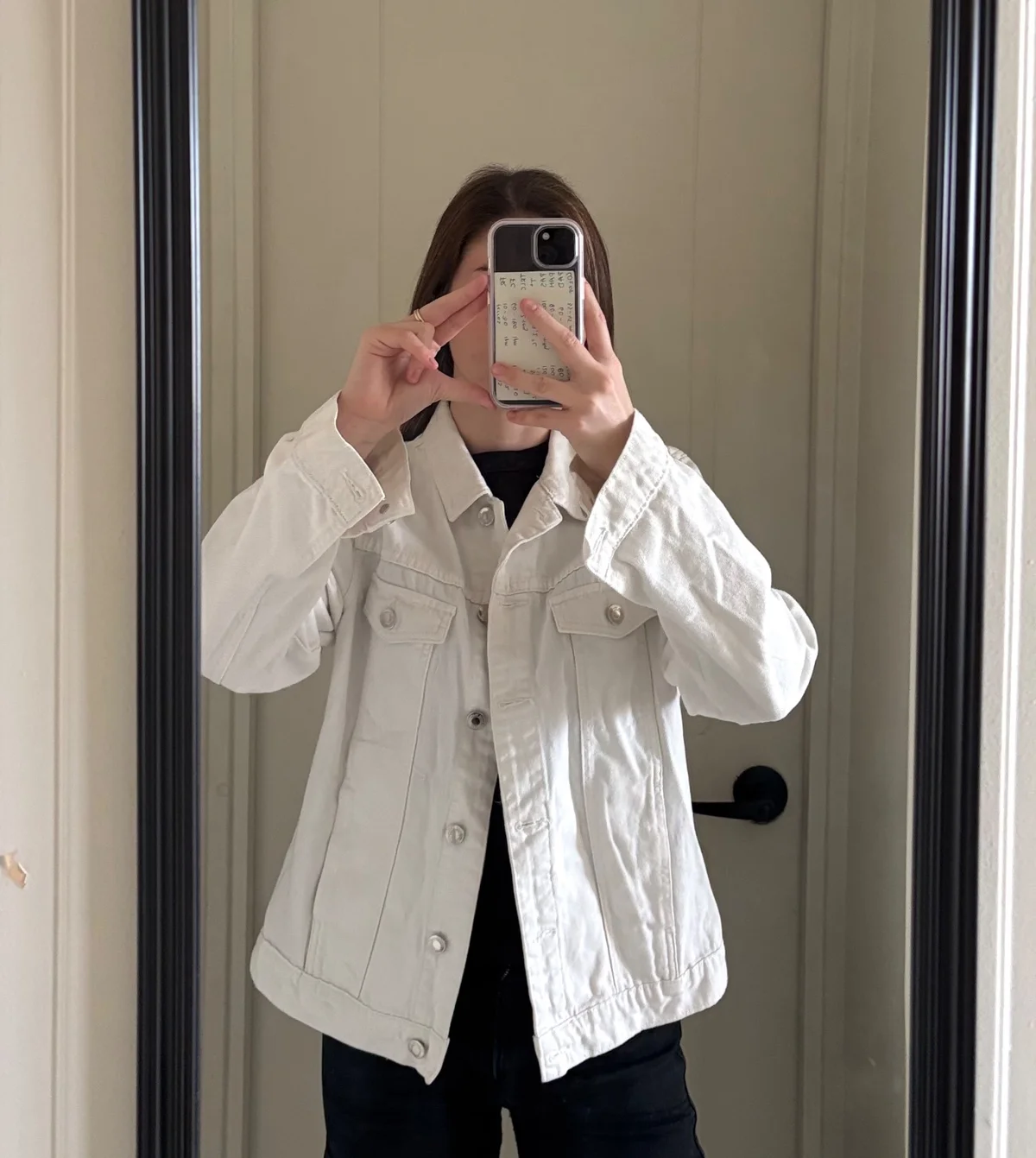Chaqueta jeans blanca — foto 1