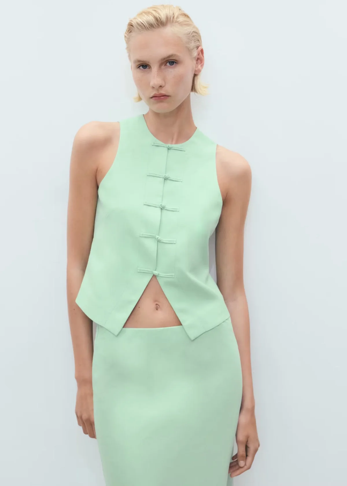 Usado por Camila Gracia, Top Mango, talla S