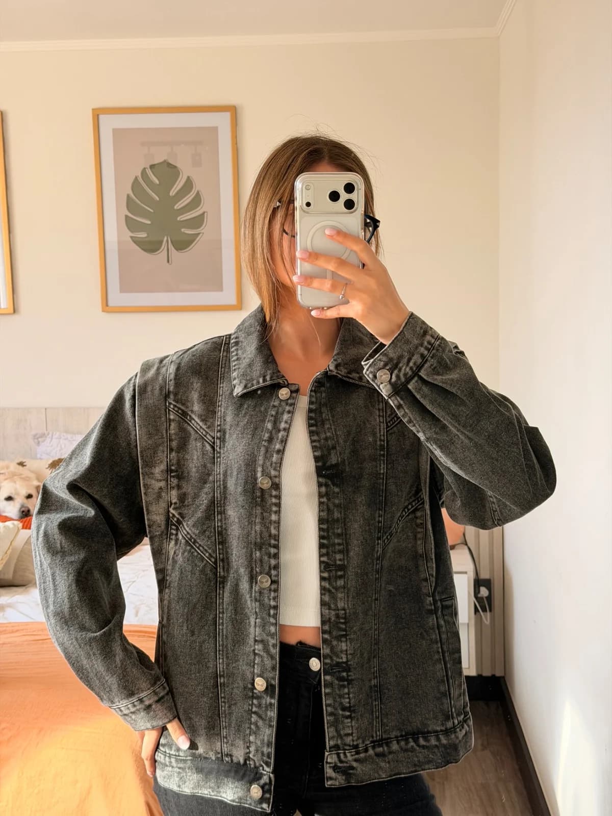 Usado por Paula Aguirre, Chaqueta brazos desmontables, talla L