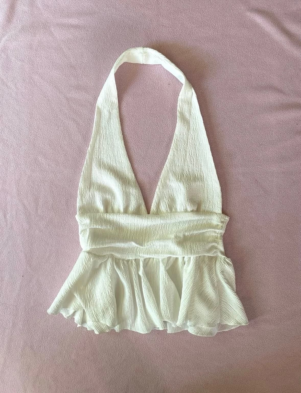 Usado por Grace Scarleth Valenzuela González , Top blanco , talla s